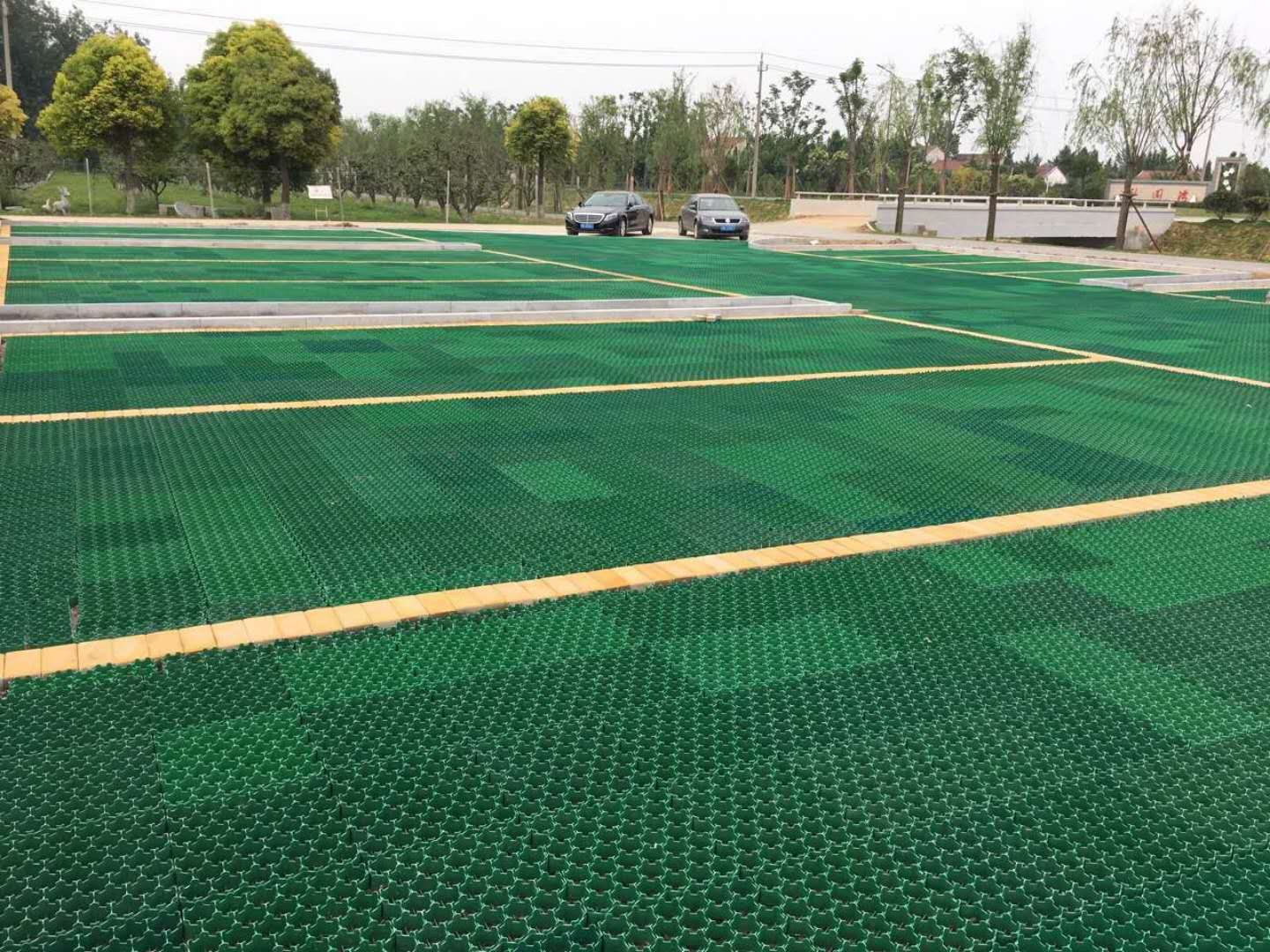 Parking Lot HDPE Grass Grid