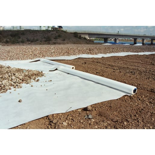 White PP Nonwoven Geotextile
